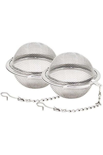 Mirfa 2 قطعة من مصفاة الشاي الشبكية المصنوعة من الفولاذ المقاوم للصدأ مقاس 2.1 بوصة