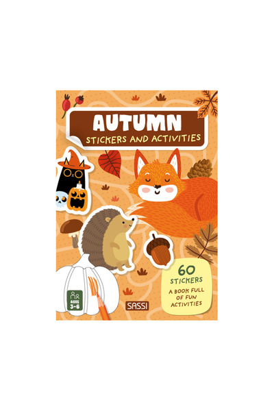 SASSI Caiet de activități cu stickere - Toamnă, SASSI, 3 ani+