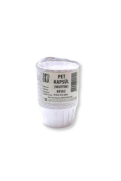BENS Cake Paper Capsule Pet White 25 Pcs