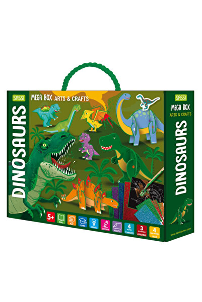 SASSI Mega Box Artă și Creație - Dinozauri, SASSI, 5 ani+