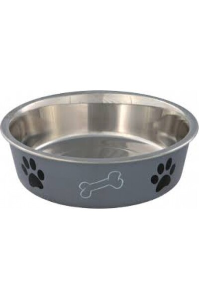 Trixie Bol din oțel inoxidabil cu plastic 1,4 l/21 cm