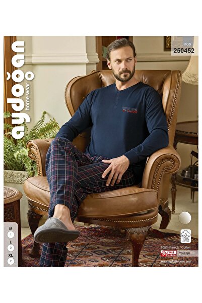 Aydoğan 250452 ERKEK SUPREM UZUN KOL PİJAMA TAKIM