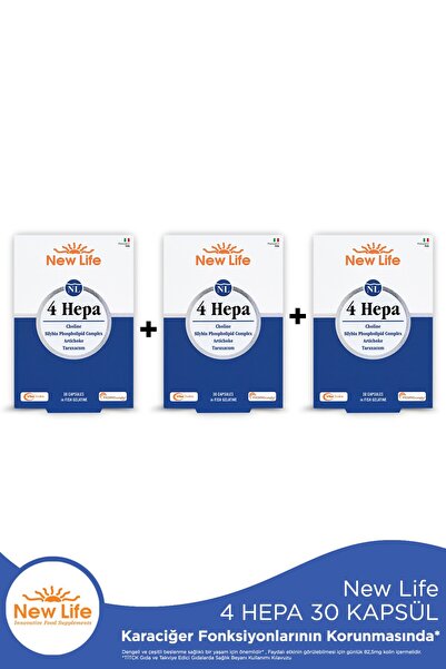 New Life 4 Hepa 30 Yumuşak Kapsül 3 Adet