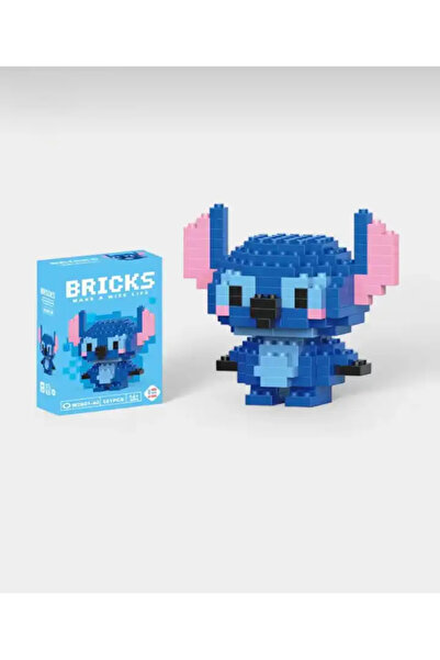 Genel Markalar Stitch Bricks 3D Puzzle Lego +14 Çok Renkli