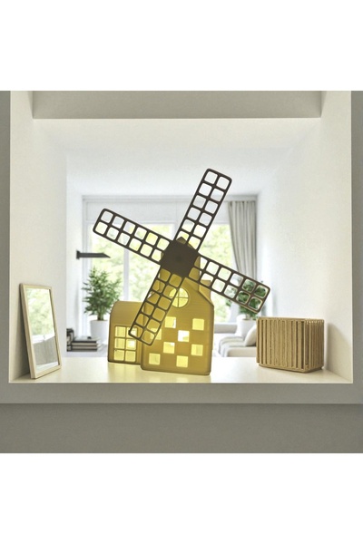 RubaTrend Değirmen Tealight Mumluk Dekoratif Obje