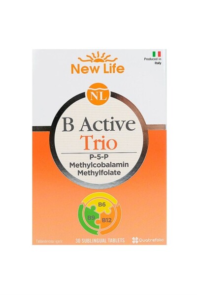 New Life B Active Trio under Tongue 30 Tablets