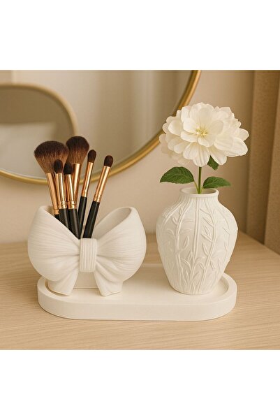 Genel Markalar Fiyonk & Kabartmalı Vazo 3’lü Dekoratif Set