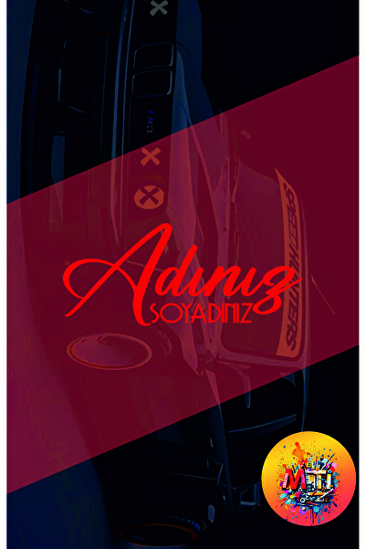 sticker اسم واسم العائلة 35×15 سم من الفويل، اسم العائلة ونماذج كتابة على الز...