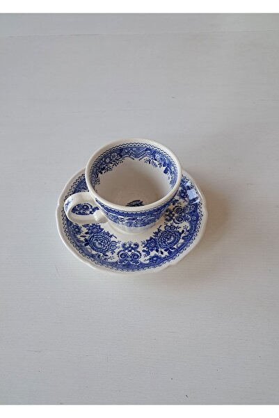 Villeroy & Boch Burgenland Flower & Castle Patterned Bleu Blanc Antique Tea/Coffee Cup 150 ml
