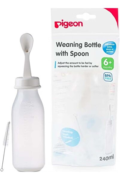 Pigeon Weaning Bottle with Spoon 240 ml