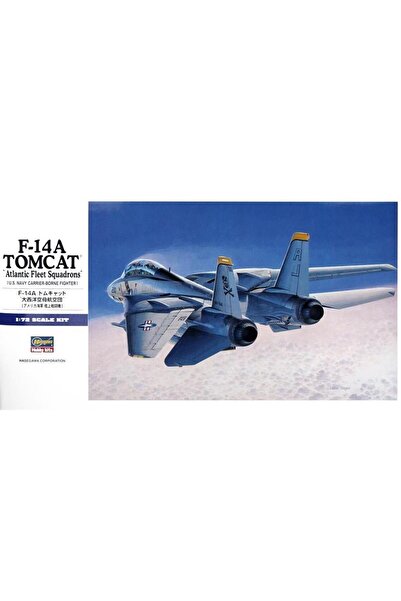 Hasegawa E14 544 1/72 Ölçek, F-14A Tomcat (Atlantic F.S.), Savaş Uçağı Plasti...