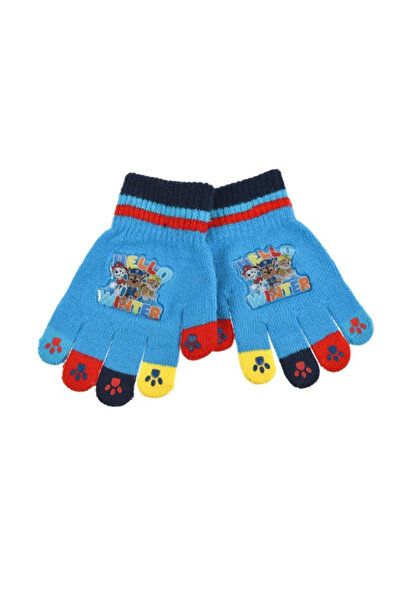 PAW PATROL Mănuși albastre cu degete colorate pentru copii 2-5 ani