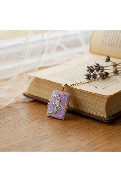 Momento Mori Mineli Kapaklı Fotoğraf Kolye