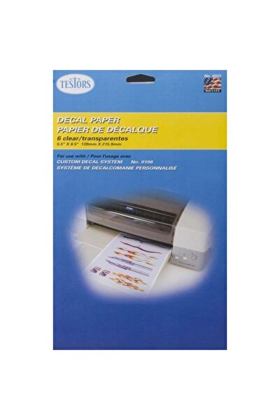 Genel Markalar 9201 Decal Paper Clear 6 Sheets