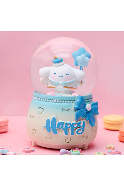 Livava Cinnamoroll Büyük Boy Kar Küresi Işıklı, Müzikli, Püskürtmeli, Mavi, 1...