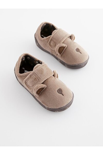 Next Baby Next Baby Brown Bear Patterned Strappy Home Nursery Shoes / Slippers