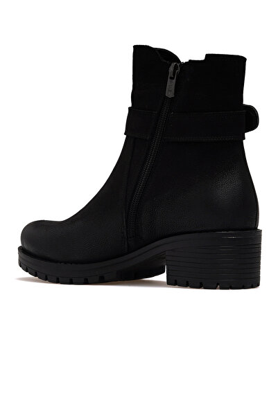 Venüs Kadın Hakiki Deri Casual Günlük Bot 25k 3376k Z Siyah Nubuk