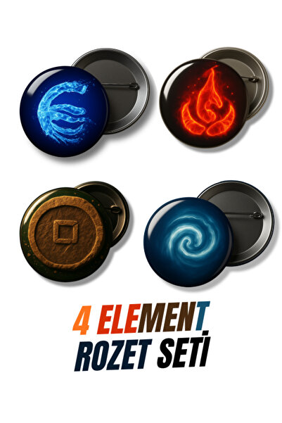 Punky Store 4 ELEMENT ROZET SETİ-4 ADET-44 mm