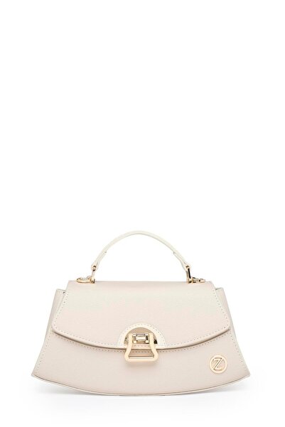 Zühre Lock Detail Bag Z0037 Cream