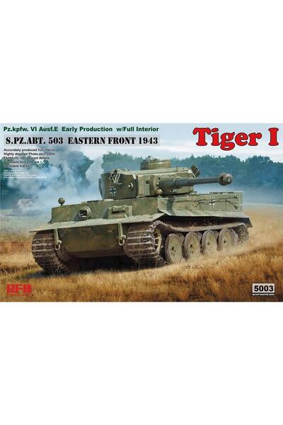 Genel Markalar 5003 1/35 Ölçek, Tiger I Erken Dönem Tankı, İç Detaylı, Plastik Model kiti