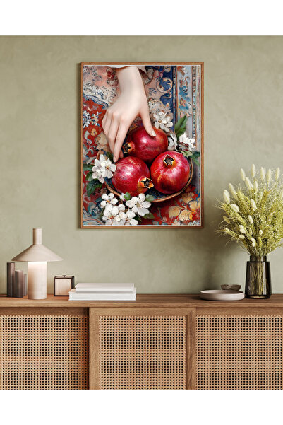 Tuba Decor Tablo dintr-o singură bucată cu rame din lemn pentru sufragerie, sufragerie, bucătărie