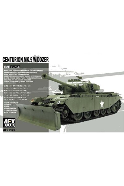 AFV Club AF35106 1/35 Ölçek, Centurion MK5 w/Dozer Tank, Plastik Model kiti