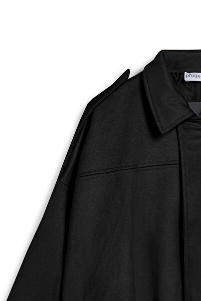 praye Κοντό σουέτ μπουφάν μαύρο