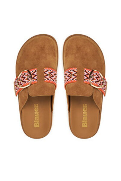 BLAUER Γυναικείες σαγιονάρες καφέ BLAUER-S5GLADE04/SUE COG COGNAC