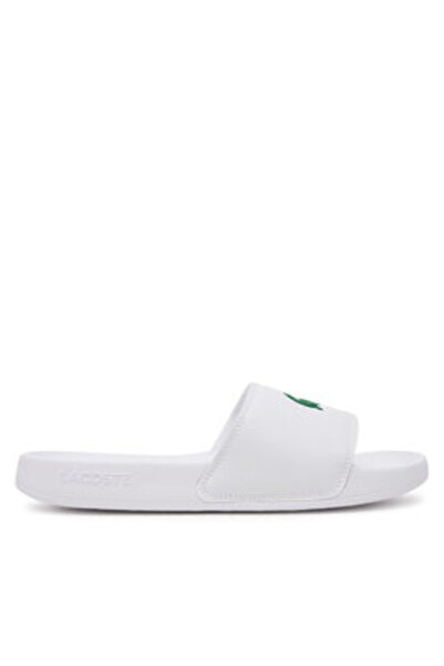 Lacoste Γυναικείες σαγιονάρες λευκές LACOSTE-749CFA0042 082 ΛΕΥΚΟ/ΠΡΑΣΙΝΟ