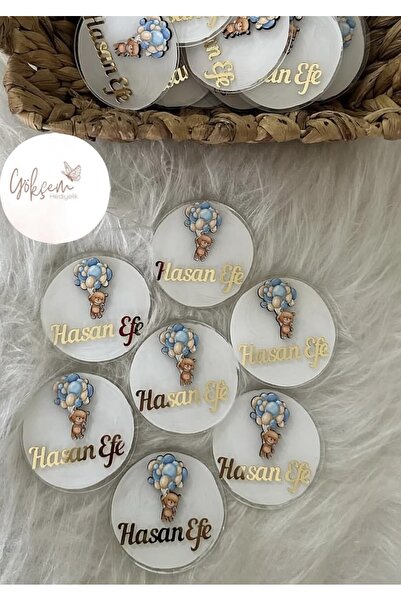 Gökçem hediyelik 20 adet bebek hediyelik magnet pleksi