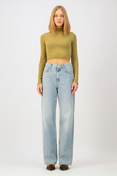 Denim Trip KARLA TALL Straight Fit Açık İndigo Kadın Jean Pantolon