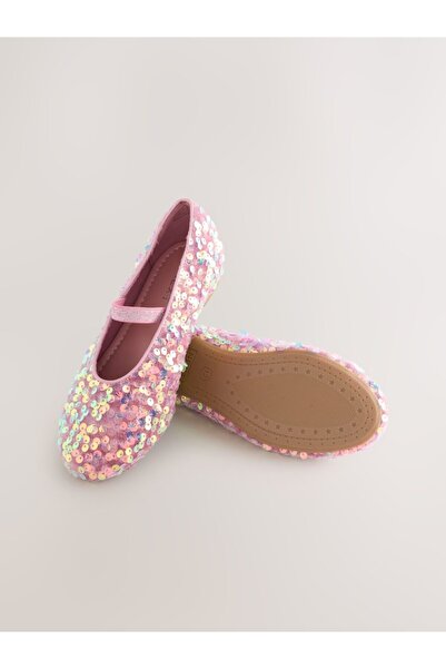Next Baby Pink Sequin Ballerinas