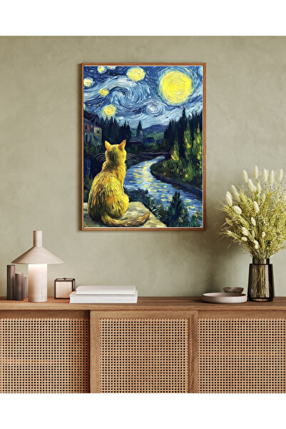 Tuba Decor Tablo dintr-o singură bucată cu rame din lemn pentru sufragerie, s...