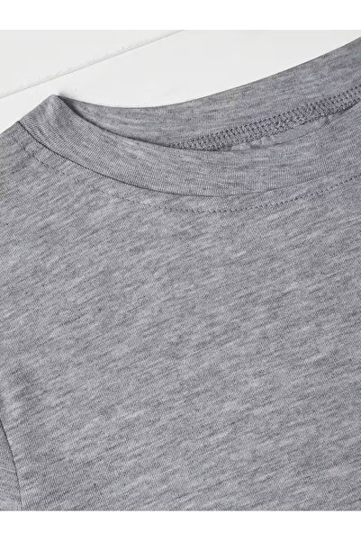 l'eivor Cute Rabbit Printed Women's Gray Cotton T-Shirt