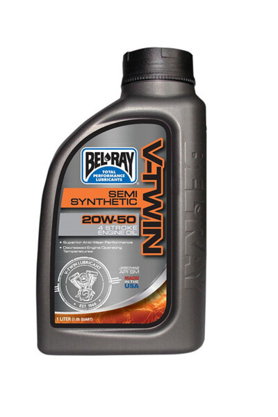 BELRAY Ulei Semi Synthetic Bel-Ray V-TWIN 20W-50 1L (pentru motoare 4T)