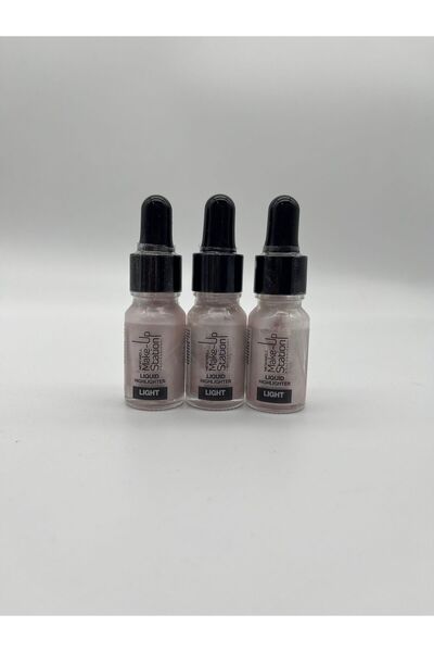 Rbs KOZMETİK مجموعة هايلايتر سائلة من ستايشن، 3 قطع