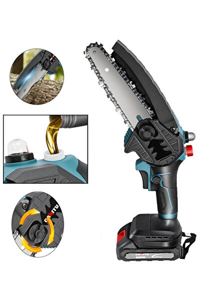 China Mini fierăstrău cu doi acumulatori Li-ion (inclus sistem de lubrifiere)