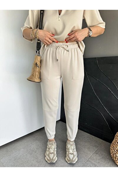 GAMZE ALPTEKİN Gray Collar and Zippered Leg Suit