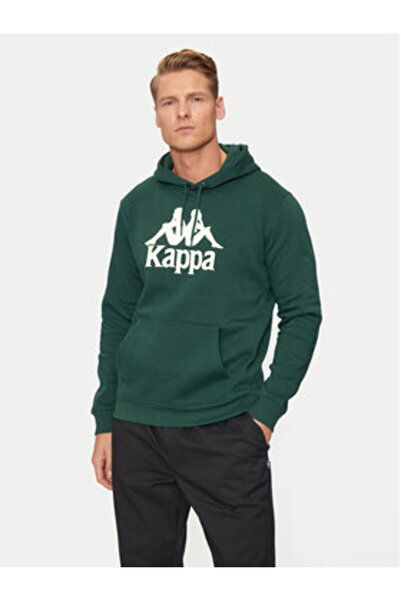 Kappa Ανδρικό Φούτερ Πράσινο KAPPA-341M43W P00 ΠΡΑΣΙΝΟ DK-ΛΕΥΚΟ ΓΑΛΑ