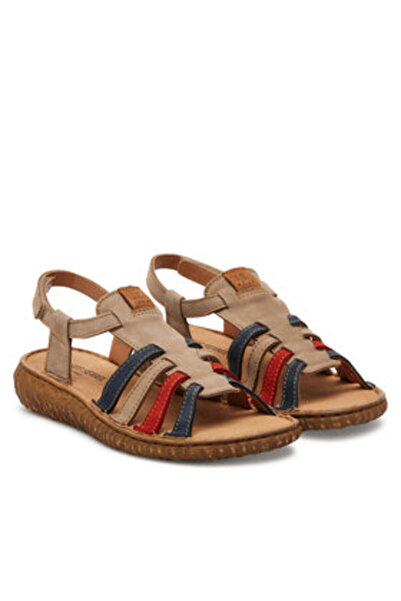 Josef Seibel Γυναικεία Σανδάλια μπεζ JOSEF SEIBEL-95207 616 TAUPE-MULTI 252