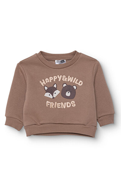 ebebek Hello Baby HelloBaby Erkek Bebek Woodland Boy 2 Sweatshirt Şardonlu Üç...