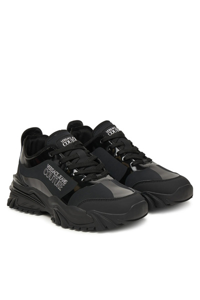 Versace Erkek Yuvarlak Hafif Sert Burun Yumuşak Kalın Taban Siyah Sneaker 79YA3SIBZSC91-899