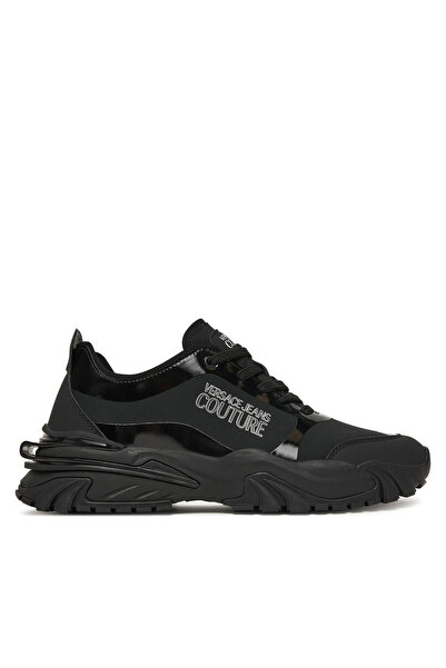 Versace Erkek Yuvarlak Hafif Sert Burun Yumuşak Kalın Taban Siyah Sneaker 79YA3SIBZSC91-899