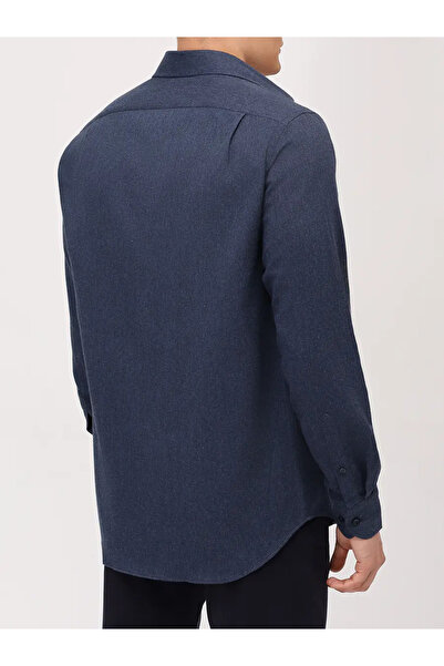 PAUL&SHARK Erkek Regular Fit Gömlek Yaka Uzun Kollu Mavi Gömlek 15313131CF-464