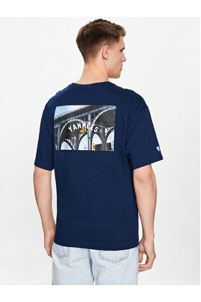 Champion Ανδρικό T-Shirt 218923 Μπλε Σκούρο Μπλε