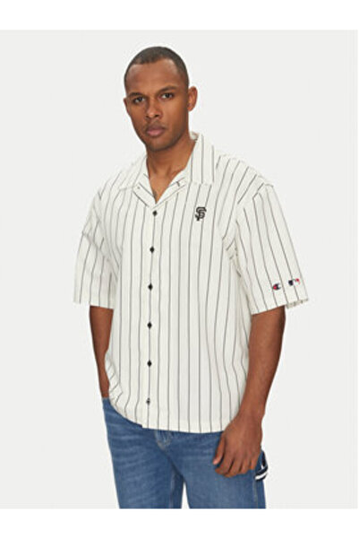 Champion Ανδρικό Πουκάμισο 221041 Εκρού
