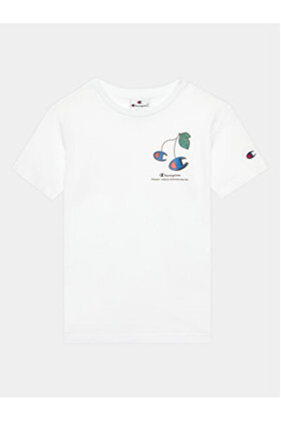 Champion Μπλούζα για κορίτσια 306373 Λευκό