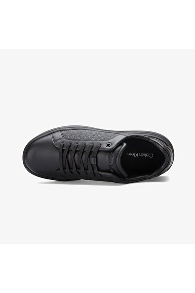 Calvin Klein Chunky Low Top Lace Up Mono Erkek Siyah Sneaker