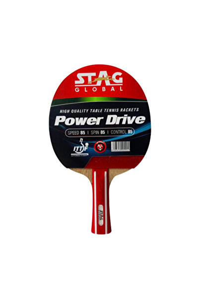 STAG مضرب تنس الطاولة باور درايف ذو قبضة مريحة ومقبض مستقيم ودوران قوي