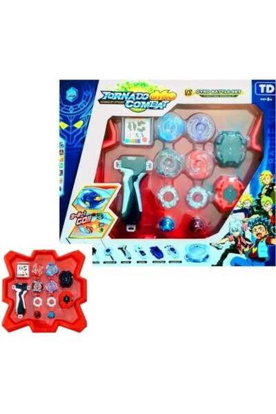 Toybox Tornado Gyro Combat Spinner Toy Playset Multicolour